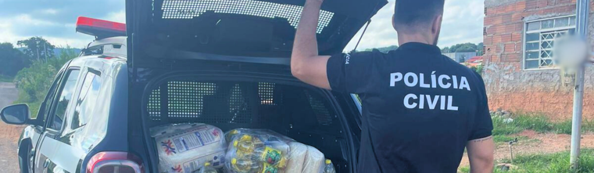 PCGO realiza ação social e entrega cestas básicas para famílias em situação de vulnerabilidade