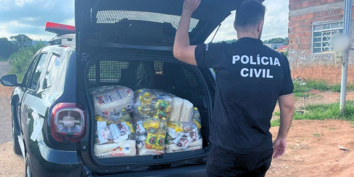 PCGO realiza ação social e entrega cestas básicas para famílias em situação de vulnerabilidade