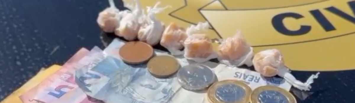PCGO fecha ponto de venda de drogas em Uruaçu e prende proprietário do local