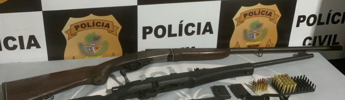 Operação Bélica: PCGO apreende armas em propriedade rural de Niquelândia