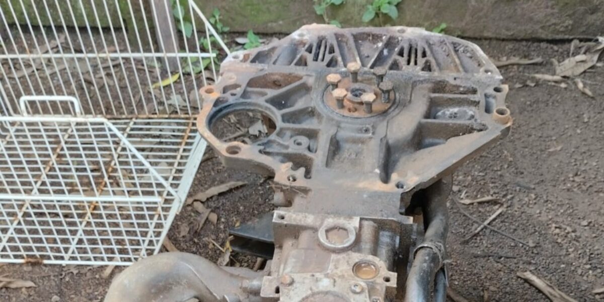 Jovem é preso em flagrante po receptação de motor de veículo, em Aragoiânia