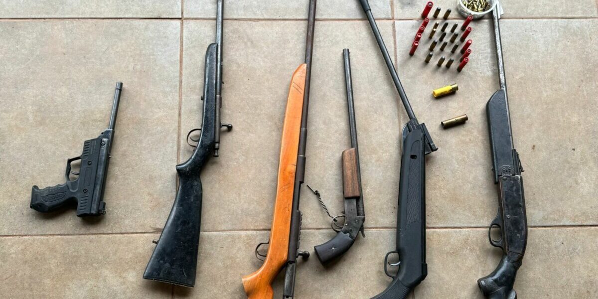 PC apreende várias armas e munições em investigação de homicídio