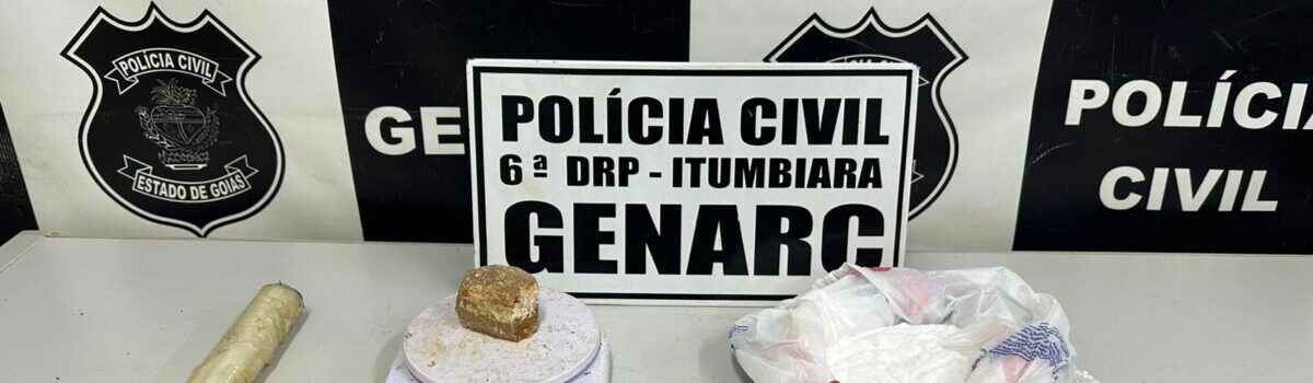 PCGO desarticula ponto de venda de drogas, em Itumbiara