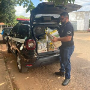 PCGO realiza ação social e entrega cestas básicas a famílias em situação de vulnerabilidade