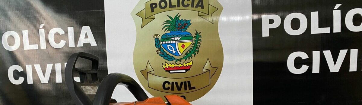 PCGO recupera motosserra furtada em Minaçu