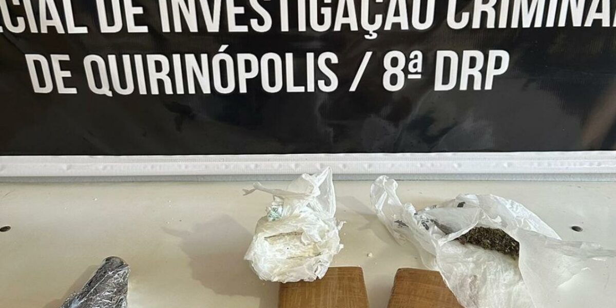 Investigado por violência doméstica é preso em flagrante por tráfico, em Quirinópolis
