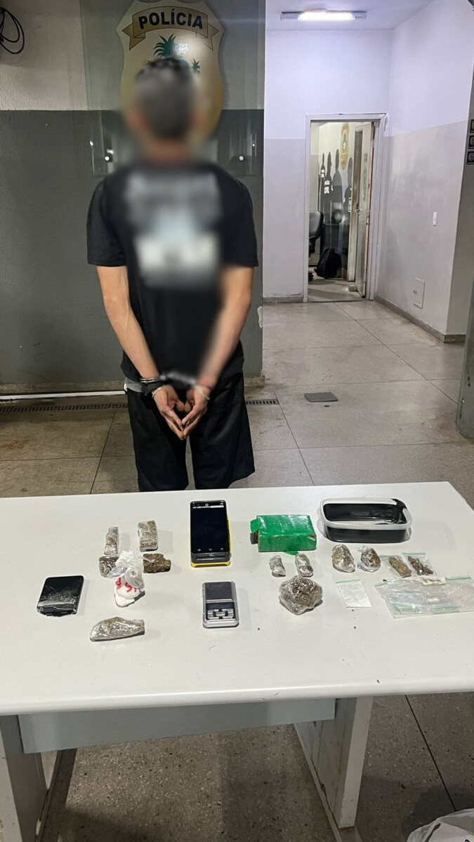 Estrangeiro é preso por tráfico de drogas, em Goiânia