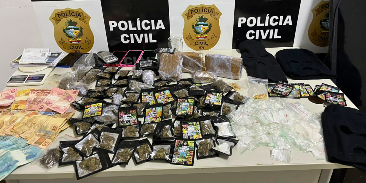 Operação Wasted: PCGO apreende drogas destinadas à venda na festa agropecuária de Morrinhos