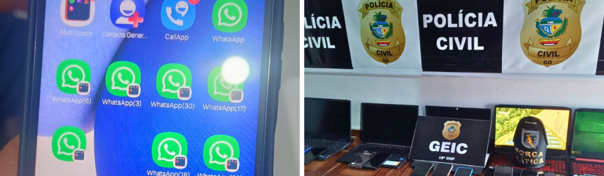 Operação ‘Central do Crime’ desarticula orcrim em Caldas Novas especializada em golpe do novo número