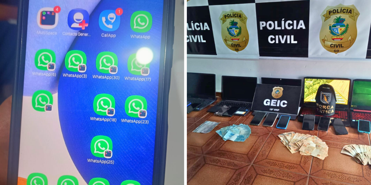 Operação ‘Central do Crime’ desarticula orcrim em Caldas Novas especializada em golpe do novo número
