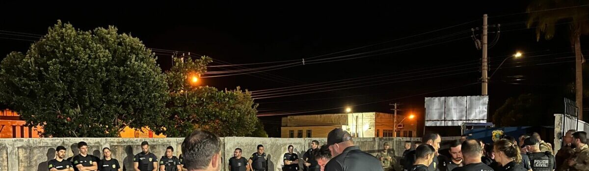 Operação Ratio cumpre dezenas de mandados contra o tráfico de drogas em Uruana e Ceres