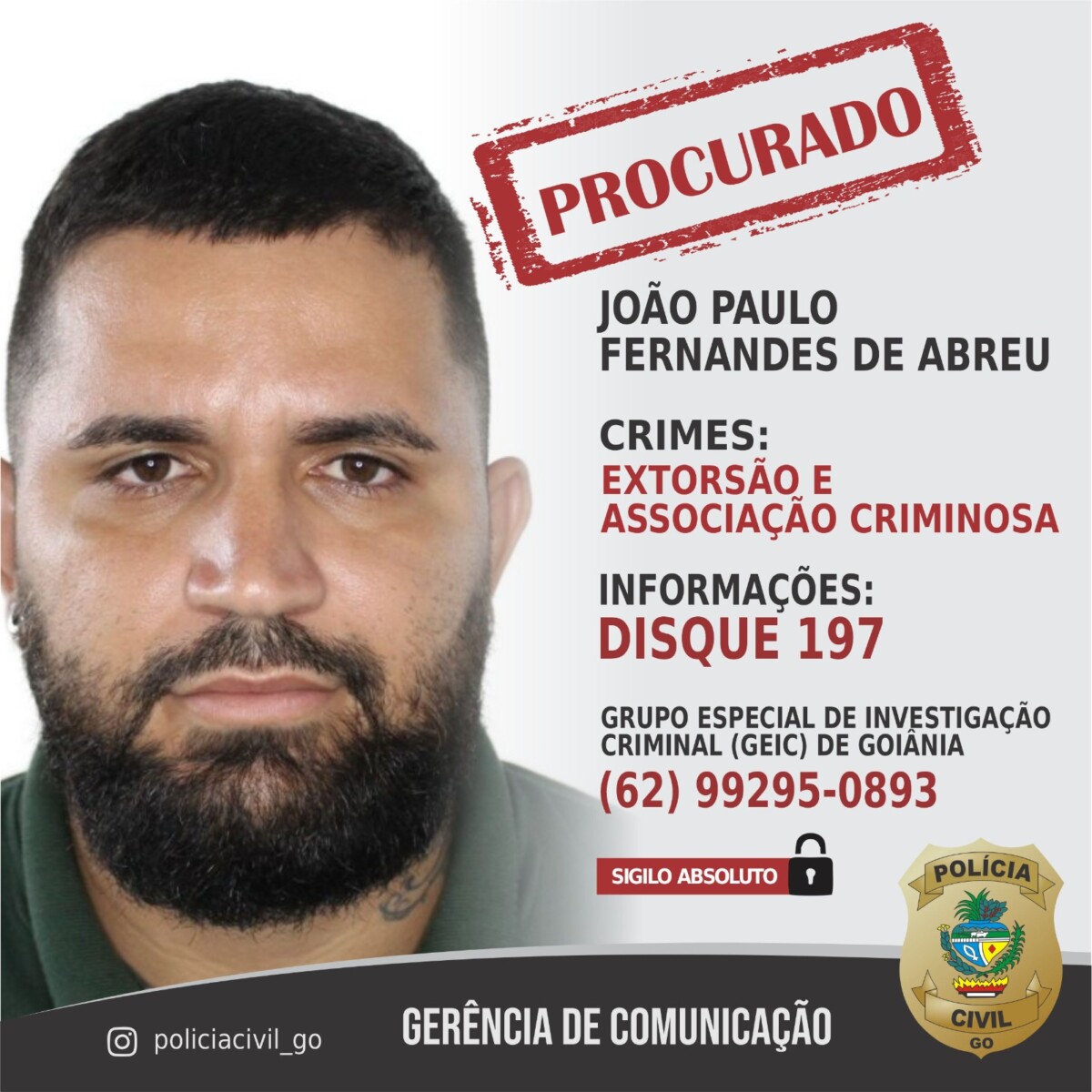 PCGO prende mãe e filho por extorsão qualificada e associação criminosa; outro filho está foragido