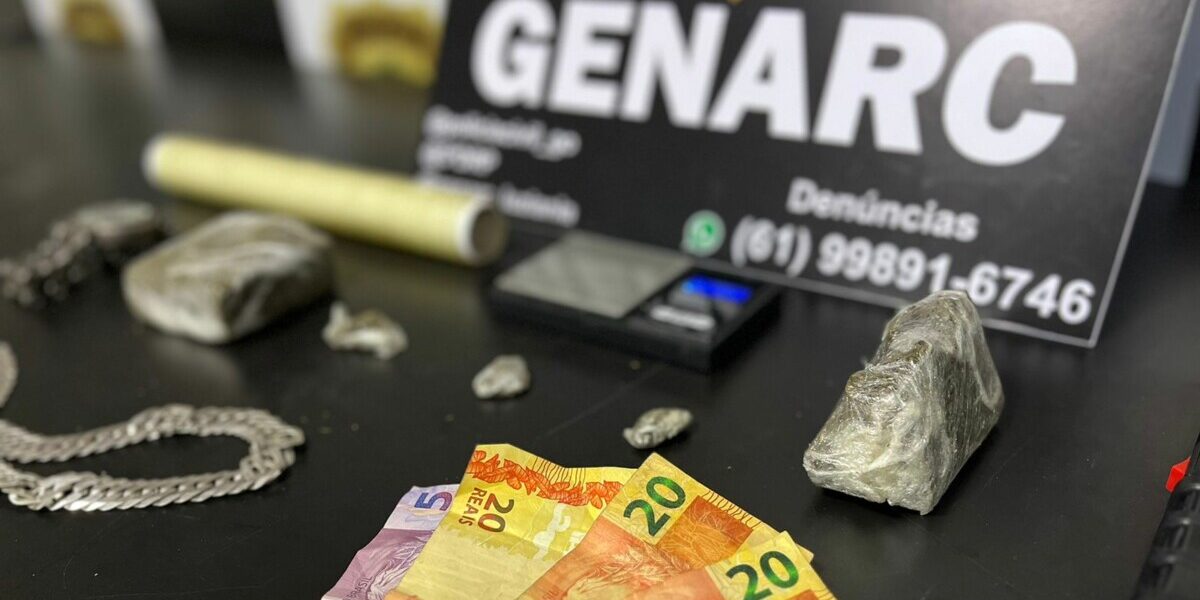 Casal é preso por tráfico de drogas delivery em Valparaíso de Goiás