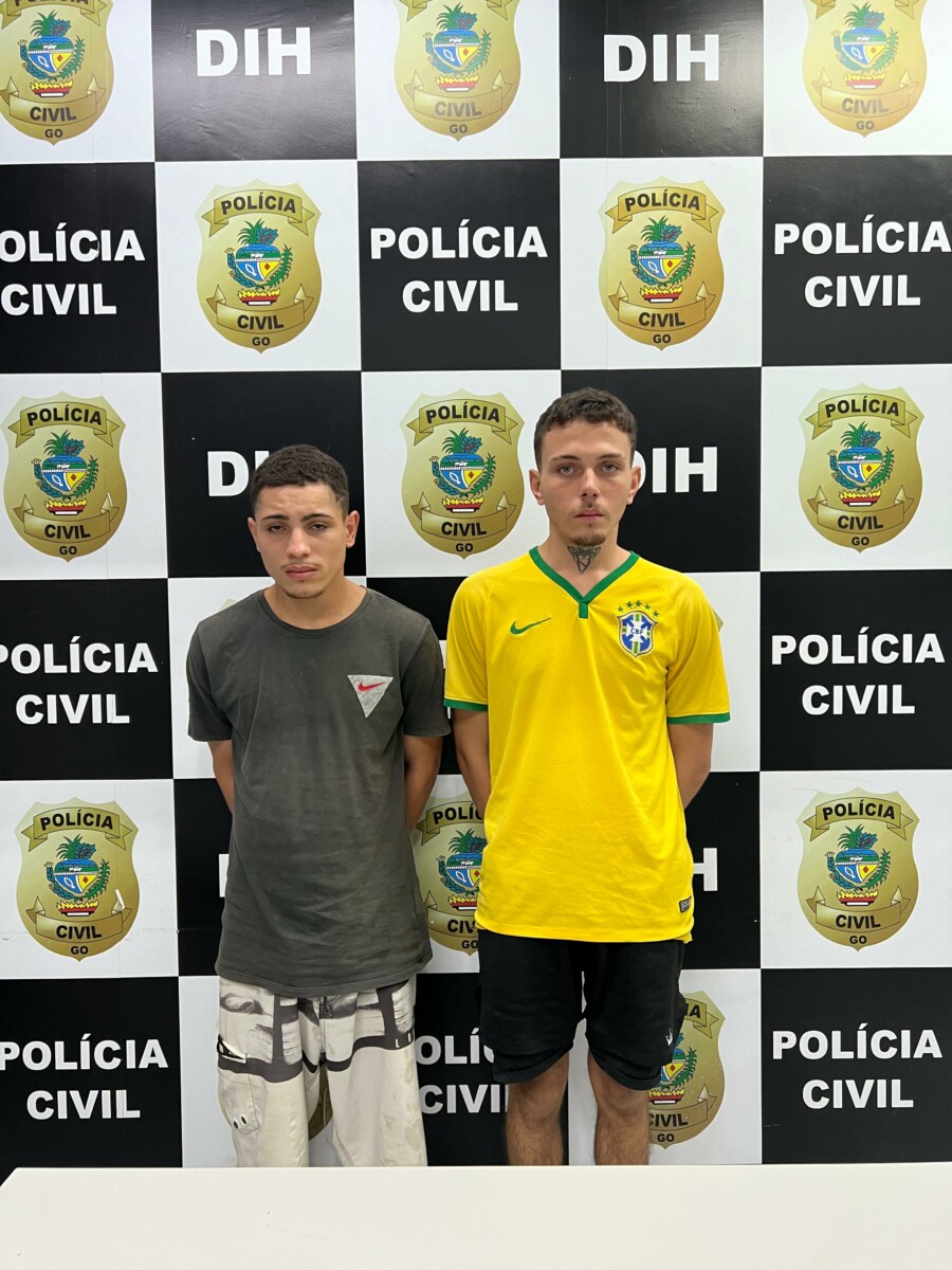 PCGO prende dupla por assassinato de rival em distribuidora de Goiânia