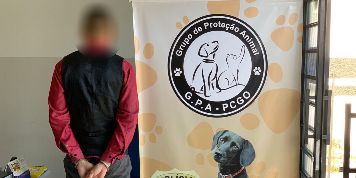 Polícia Civil prende investigado com várias passagens por maus-tratos animais, em Goiânia
