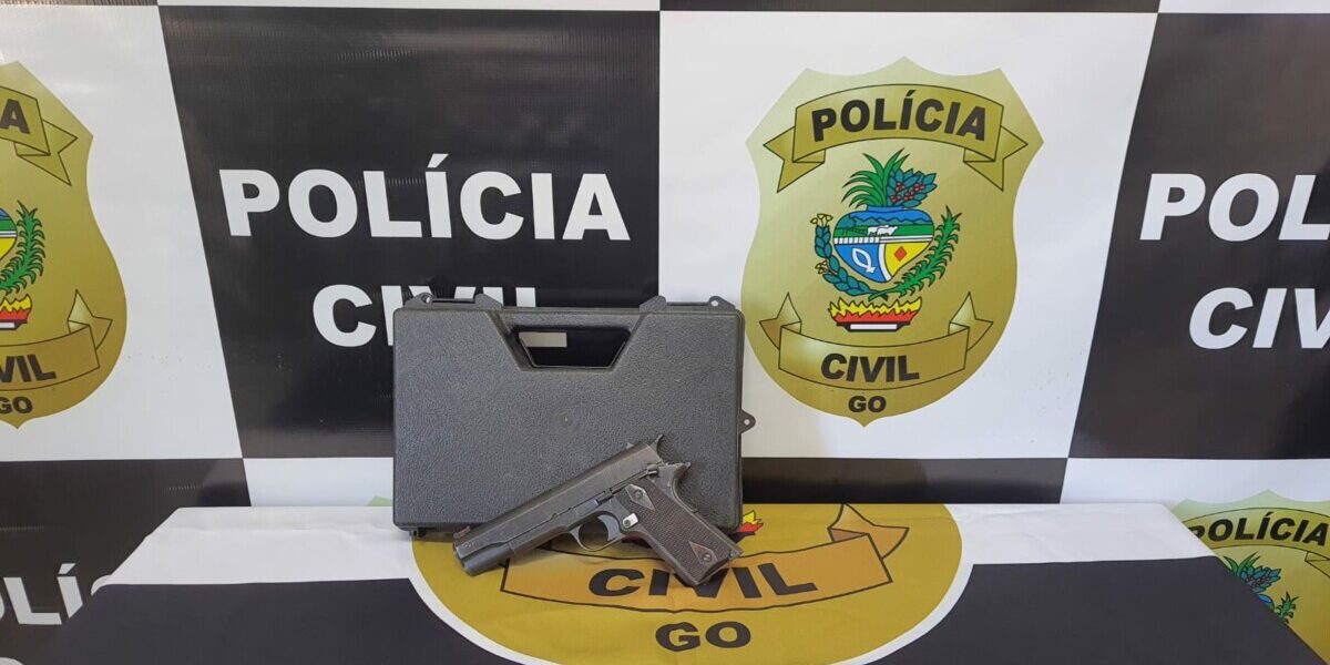 PCGO apreende arma de fogo de investigado pelo crime de ameaça