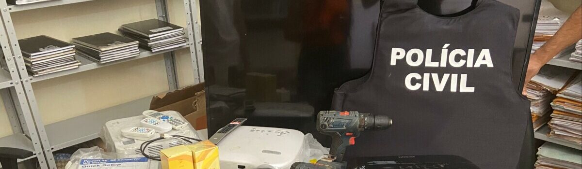 Homem invade prédio da Prefeitura de Nova Crixás, furta eletrônicos e é preso em flagrante