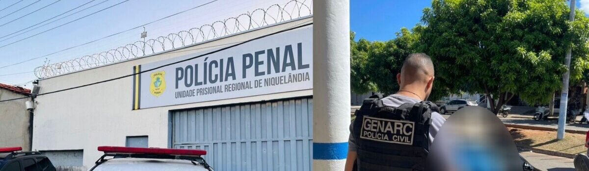 Foragido por homicídio é preso em Niquelândia pela PCGO
