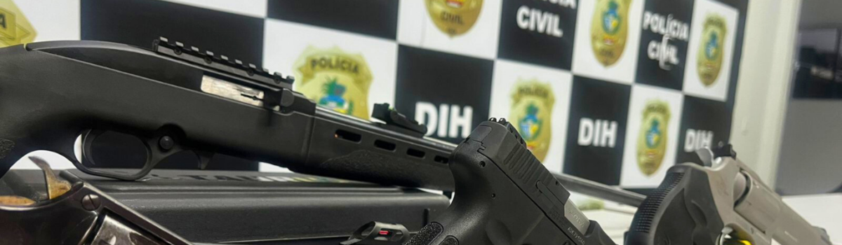 PCGO elucida homicídio em menos de 48 horas, prende suspeitos e apreende armas