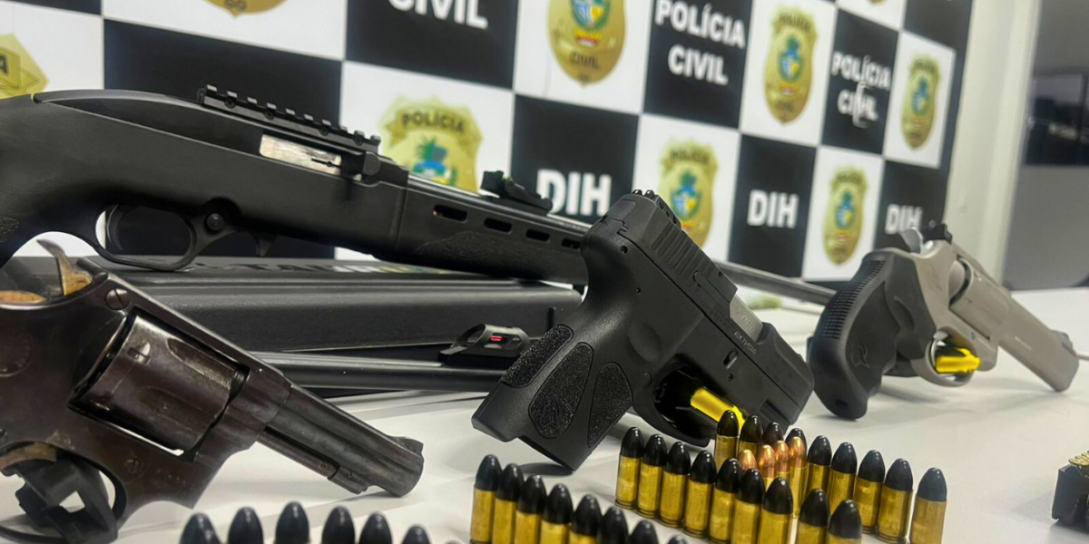 PCGO elucida homicídio em menos de 48 horas, prende suspeitos e apreende armas