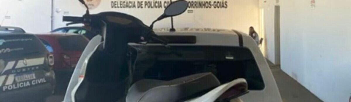 PC recupera motocicleta furtada de idoso, por meio de fraude, em Morrinhos