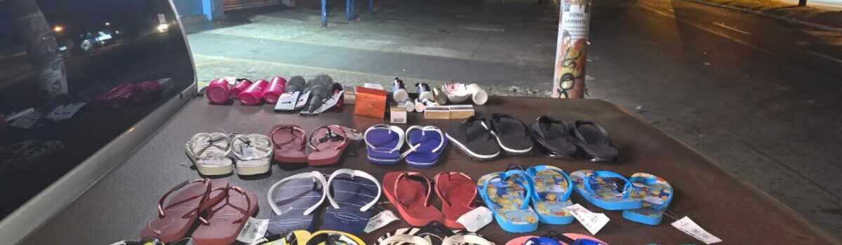 PCGO recupera mais de R$ 3 mil em mercadorias furtadas de loja