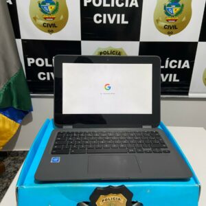 PCGO recupera Chromebook alvo de apropriação indébita em Nova Crixás