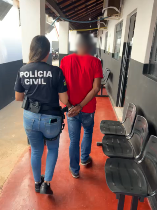 PCGO prende em flagrante homem que descumpriu medida protetiva em desfavor de companheira
