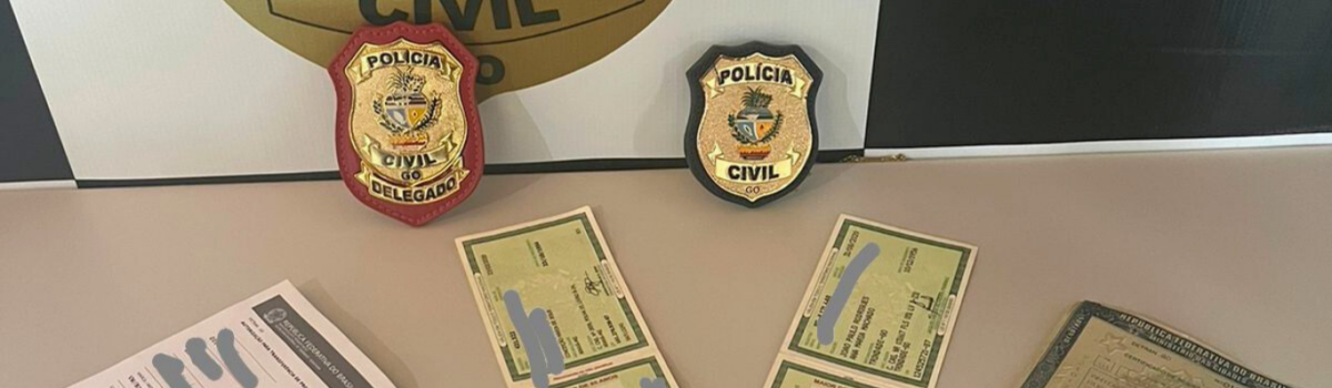 Homem é preso em flagrante por falsificação de documento público, falsidade ideológica e uso de documento falso