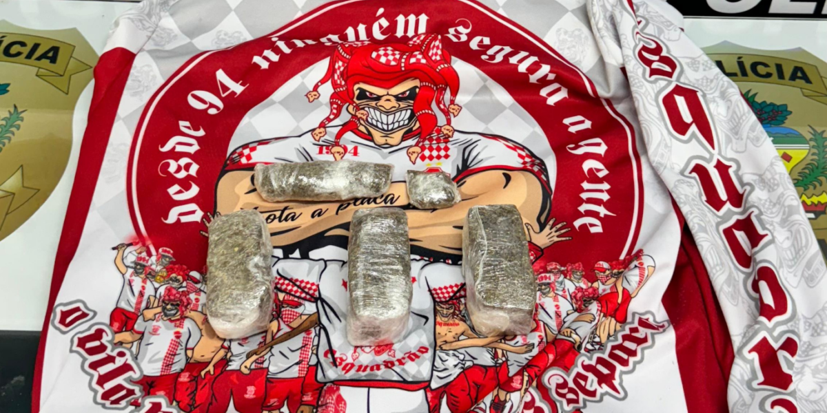 PCGO prende em flagrante integrante de torcida organizada por tráfico de drogas