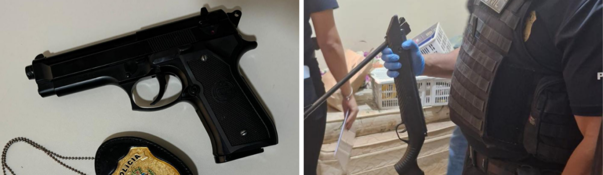PCGO deflagra operação contra violência doméstica em Planaltina e apreende armas de fogo e munições de investigados