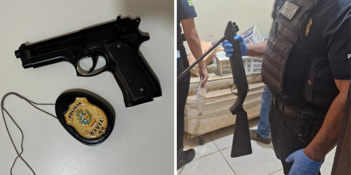 PCGO deflagra operação contra violência doméstica em Planaltina e apreende armas de fogo e munições de investigados