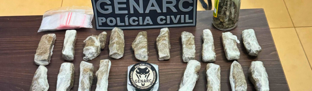 PCGO prende indivíduo em flagrante por tráfico de drogas em Itaberaí