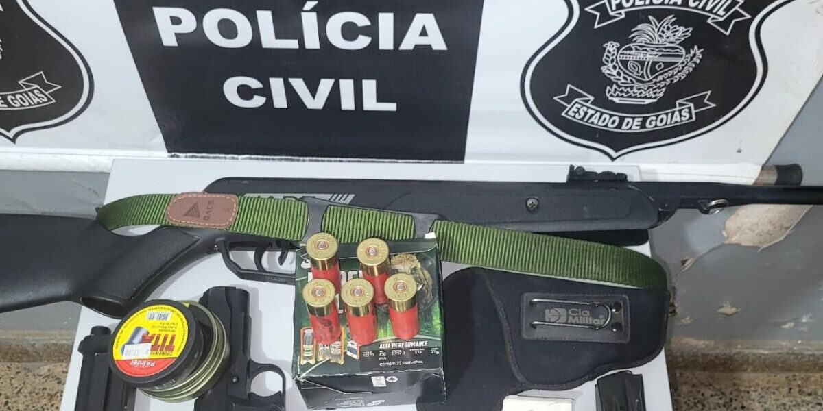 Polícia Civil prende homem por ameaçar vizinhos e apreende armas e munições