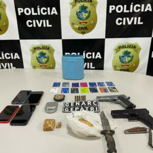 Homem é preso em flagrante por tráfico e posse de munições em Cristalina
