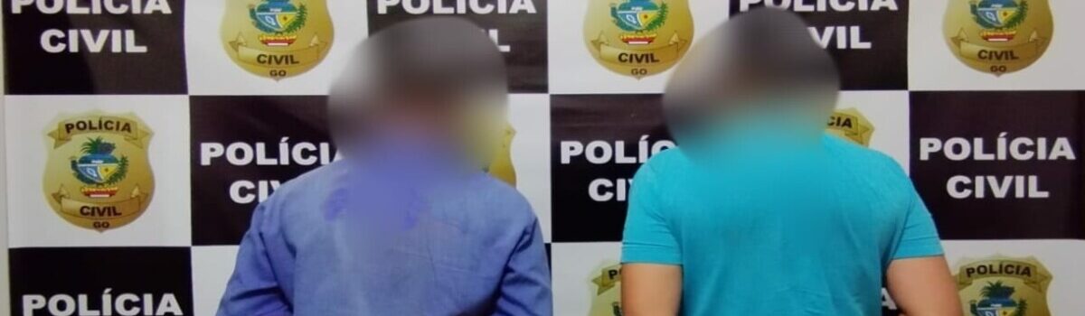 Dois homens são presos pela PCGO por homicídio ocorrido em Sta. Terezinha de Goiás