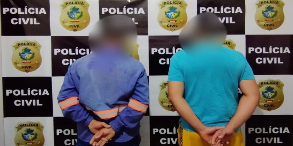 Dois homens são presos pela PCGO por homicídio ocorrido em Sta. Terezinha de Goiás