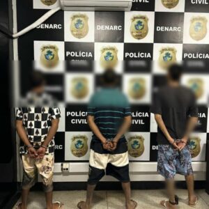 Polícia Civil prende trio que armazenava e distribuía drogas em Aparecida de Goiânia
