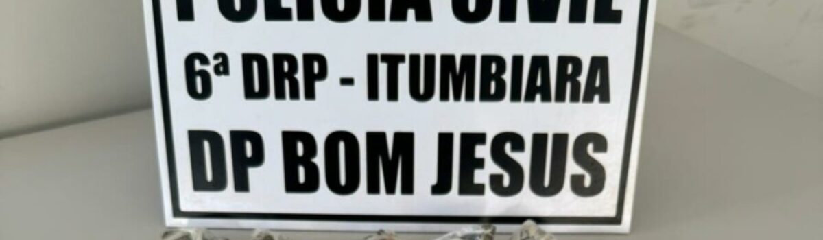 Homem é preso em flagrante por tráfico de drogas em Bom Jesus