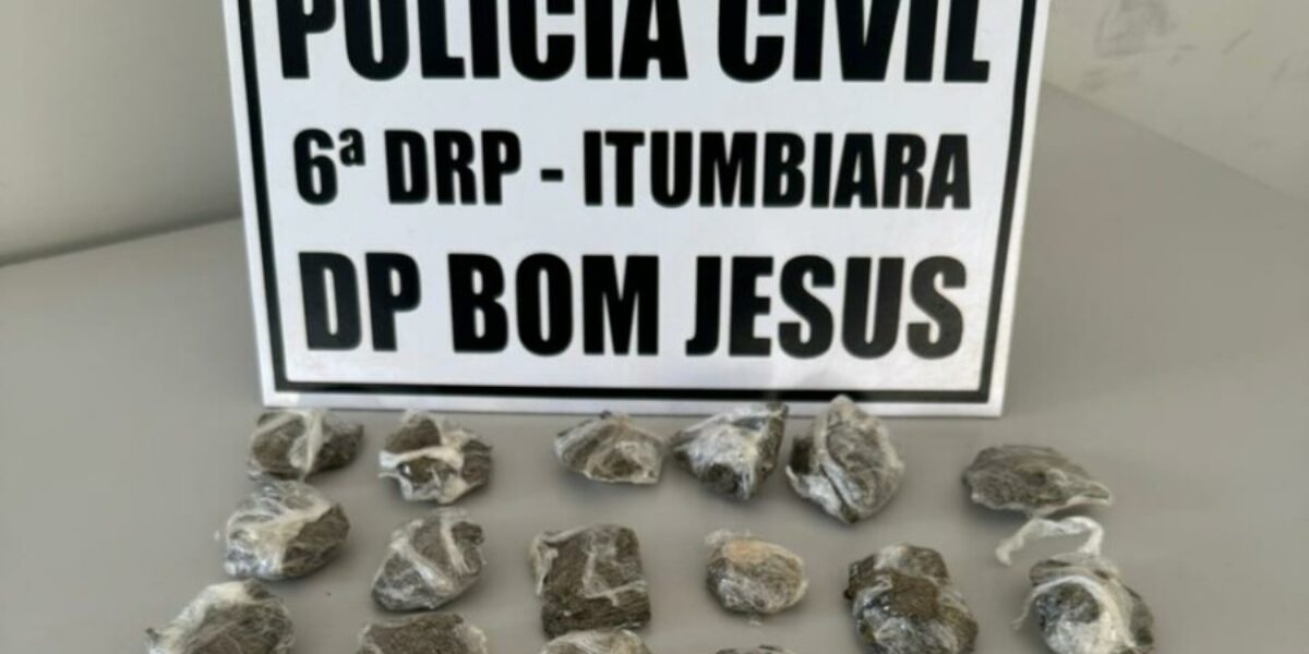 Homem é preso em flagrante por tráfico de drogas em Bom Jesus