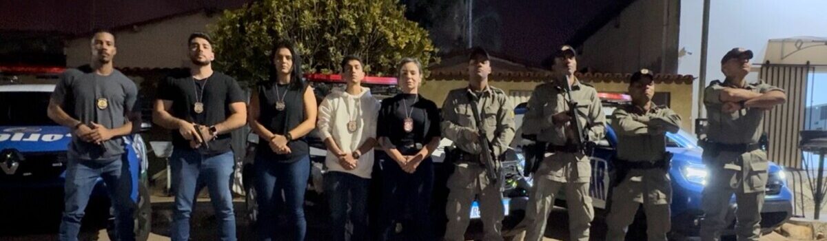 Operação prende cinco envolvidos em crimes de roubo e tráfico em Alexânia