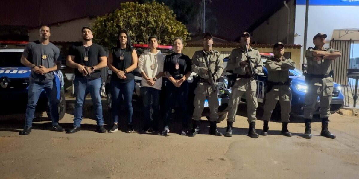 Operação prende cinco envolvidos em crimes de roubo e tráfico em Alexânia