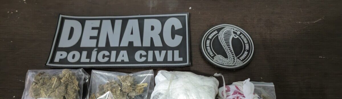 Polícia Civil prende investigado por tráfico, pela terceira vez, em menos de dois meses