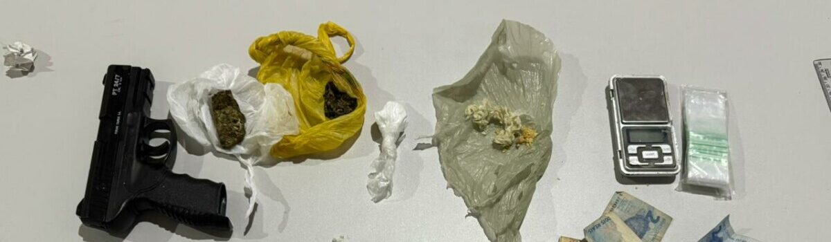 PCGO desmantela ponto de venda de drogas e prende dupla por tráfico em Rubiataba