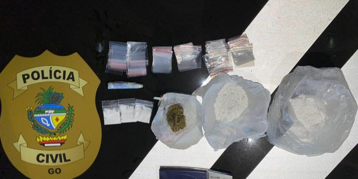 PCGO prende casal em flagrante em Iporá por tráfico de drogas