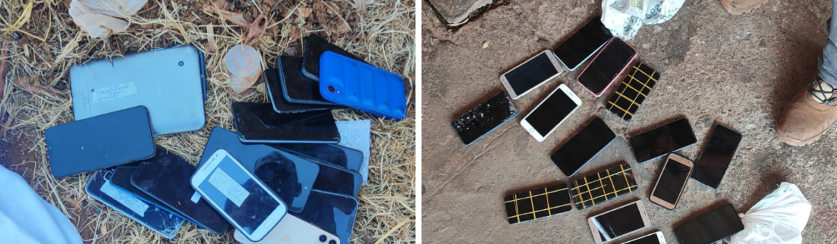 PC e PM prendem trio por furto e receptação de 40 celulares