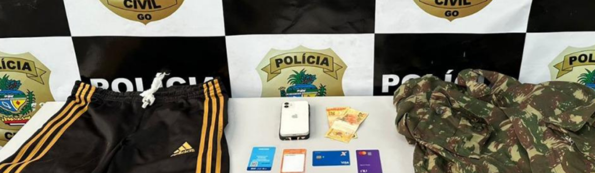 PCGO prende em flagrante dupla por roubo e receptação de celular em Cidade Ocidental