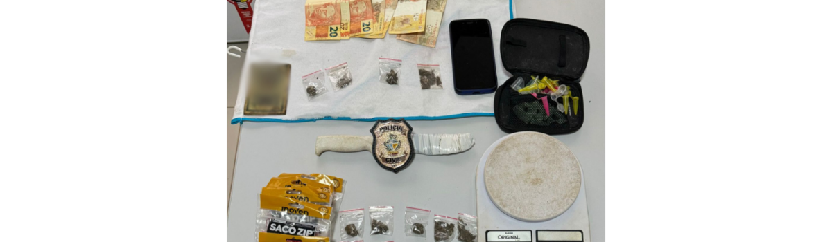 PCGO prende casal em flagrante por tráfico de drogas, associação para o tráfico e posse ilegal de munição de uso restrito
