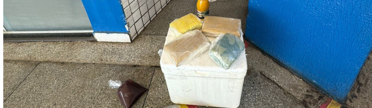 PCGO prende homem em flagrante com grande quantidade de droga logo após desembarcar em rodoviária