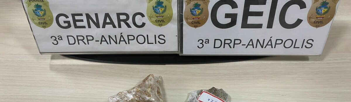 PCGO prende motoqueiro entregador de drogas em Anápolis